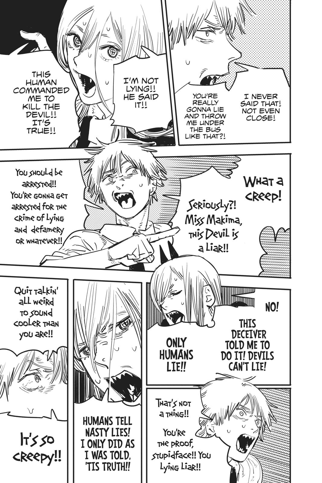 Chainsaw Man Manga Chapter 5 page 13 - A Way to Touch Some Boobs scene