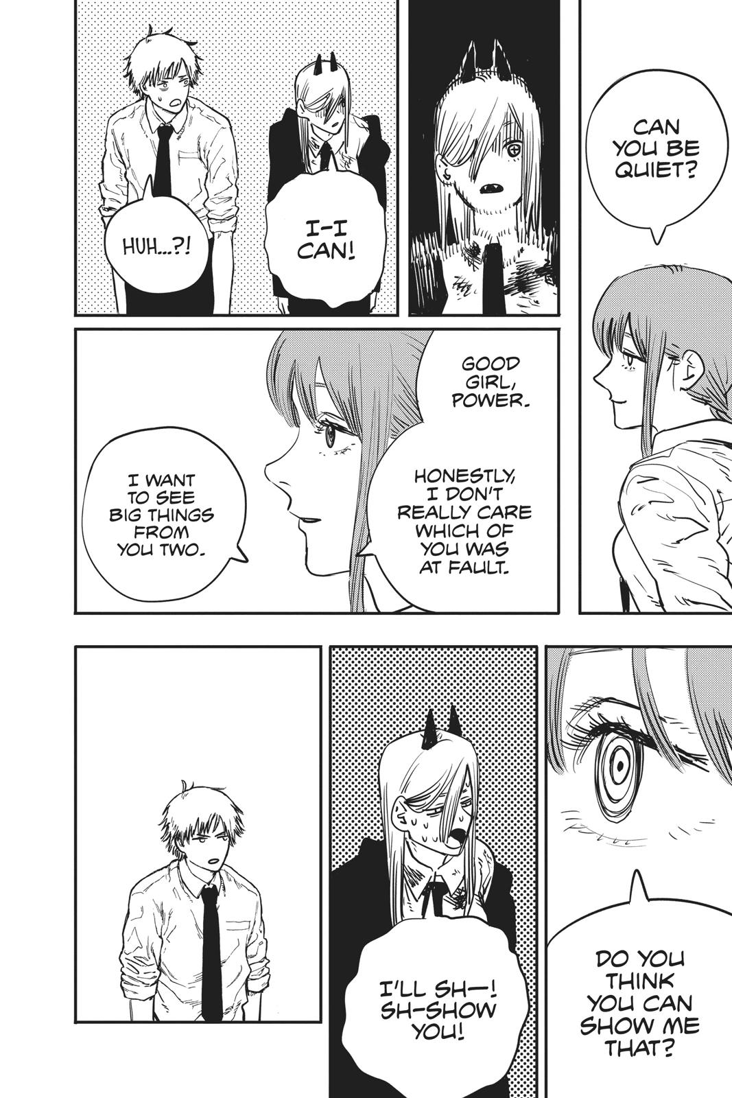 Chainsaw Man Manga Chapter 5 page 14 - A Way to Touch Some Boobs scene