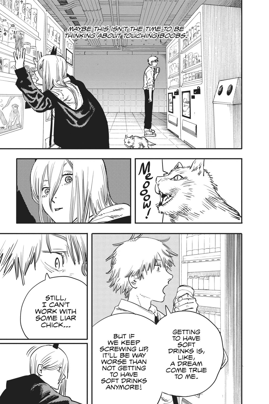 Chainsaw Man Manga Chapter 5 page 15 - A Way to Touch Some Boobs scene