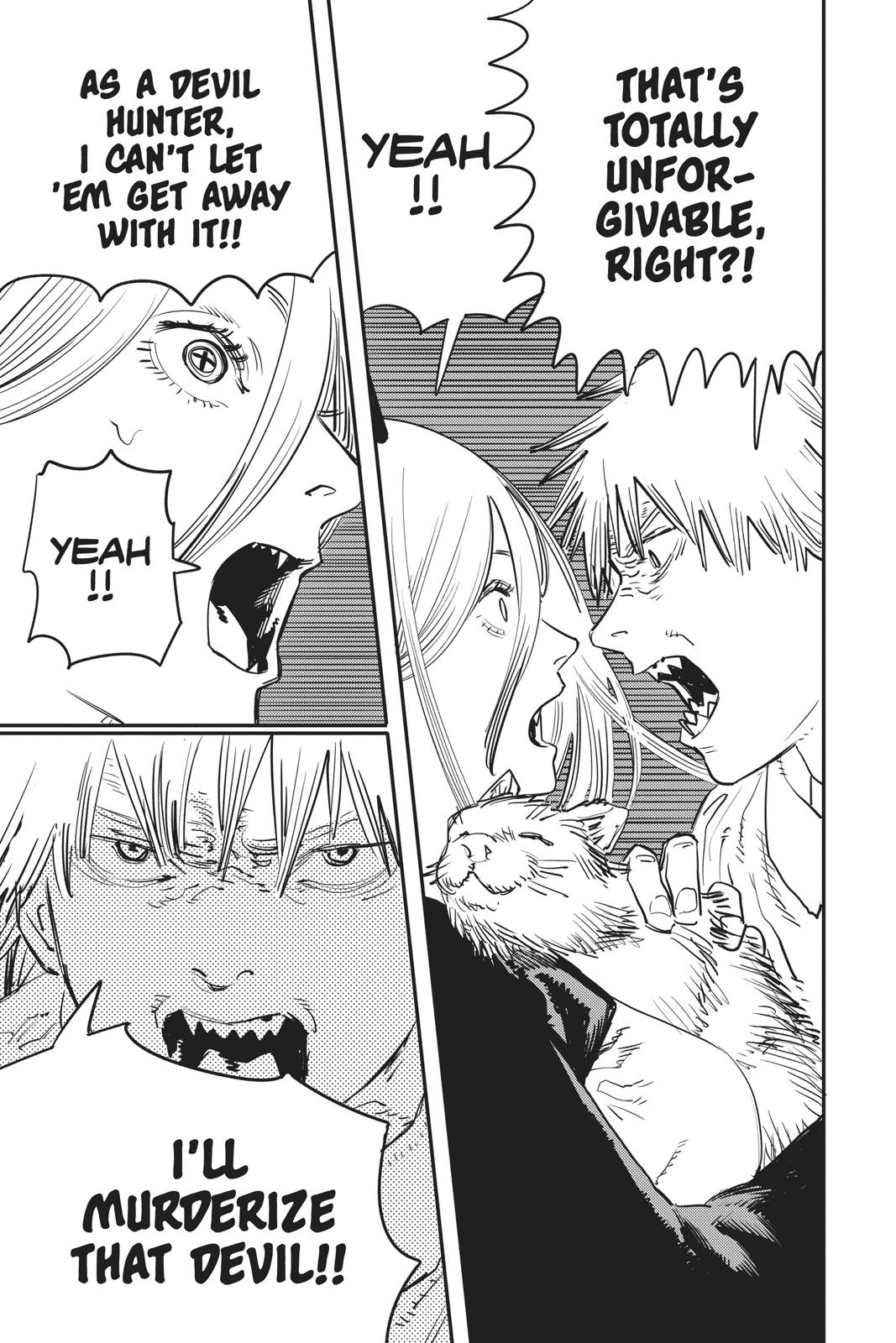 Chainsaw Man Manga Chapter 5 page 19 - A Way to Touch Some Boobs scene