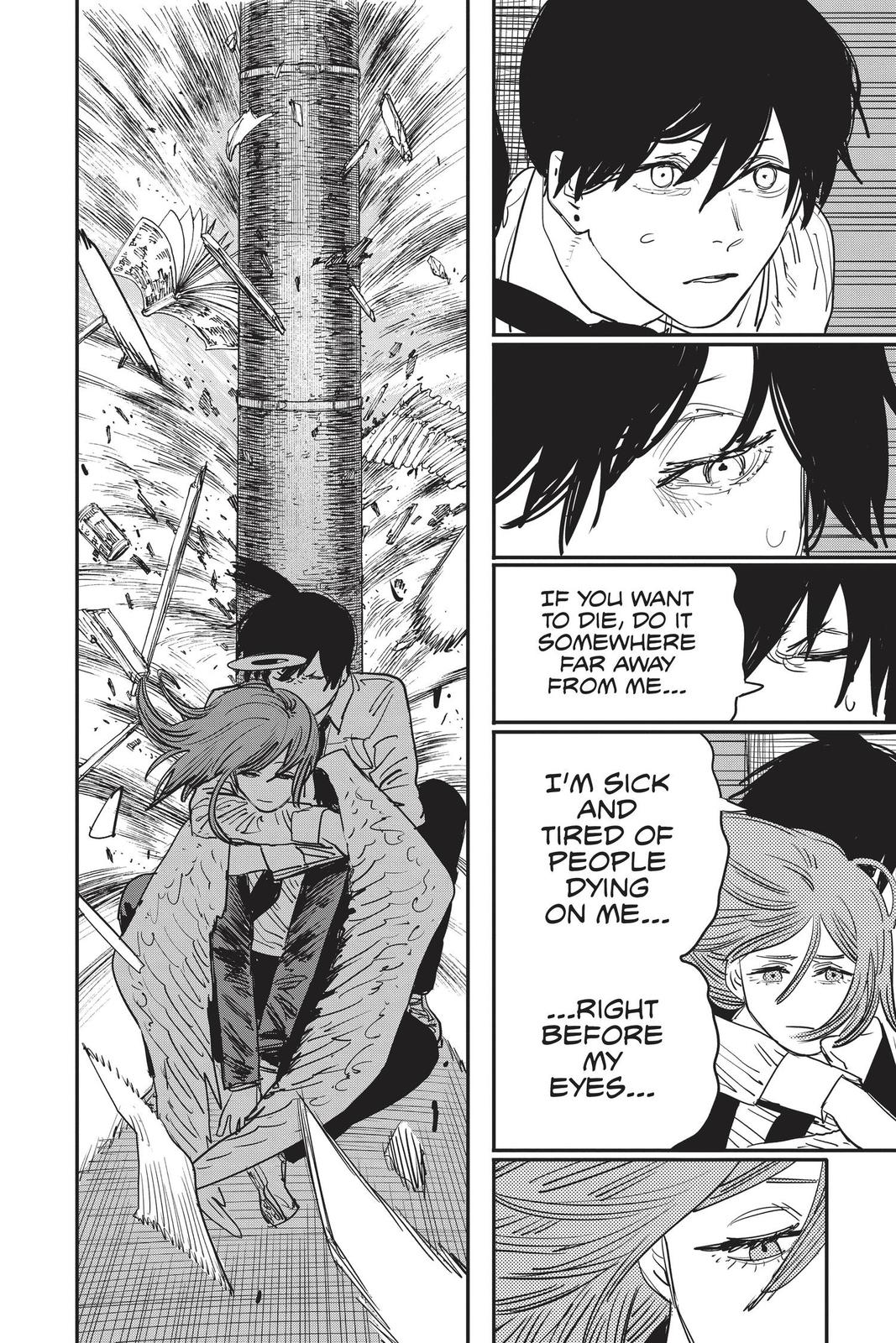 Chainsaw Man Manga Chapter 50 page 11 - Sharknado scene