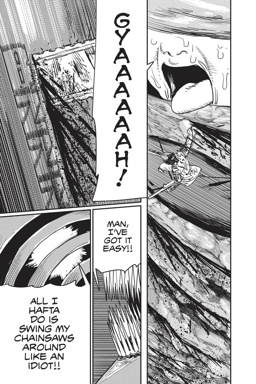 Chainsaw Man Manga Chapter 50 page 12 - Sharknado scene