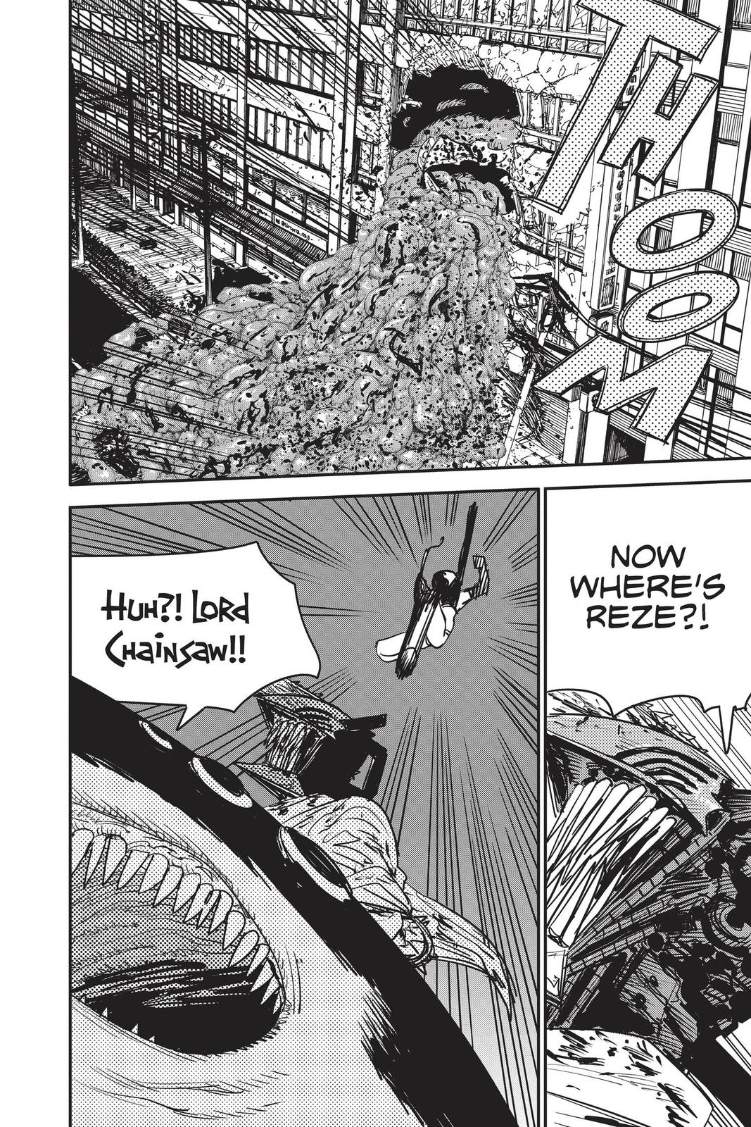 Chainsaw Man Manga Chapter 50 page 14 - Sharknado scene