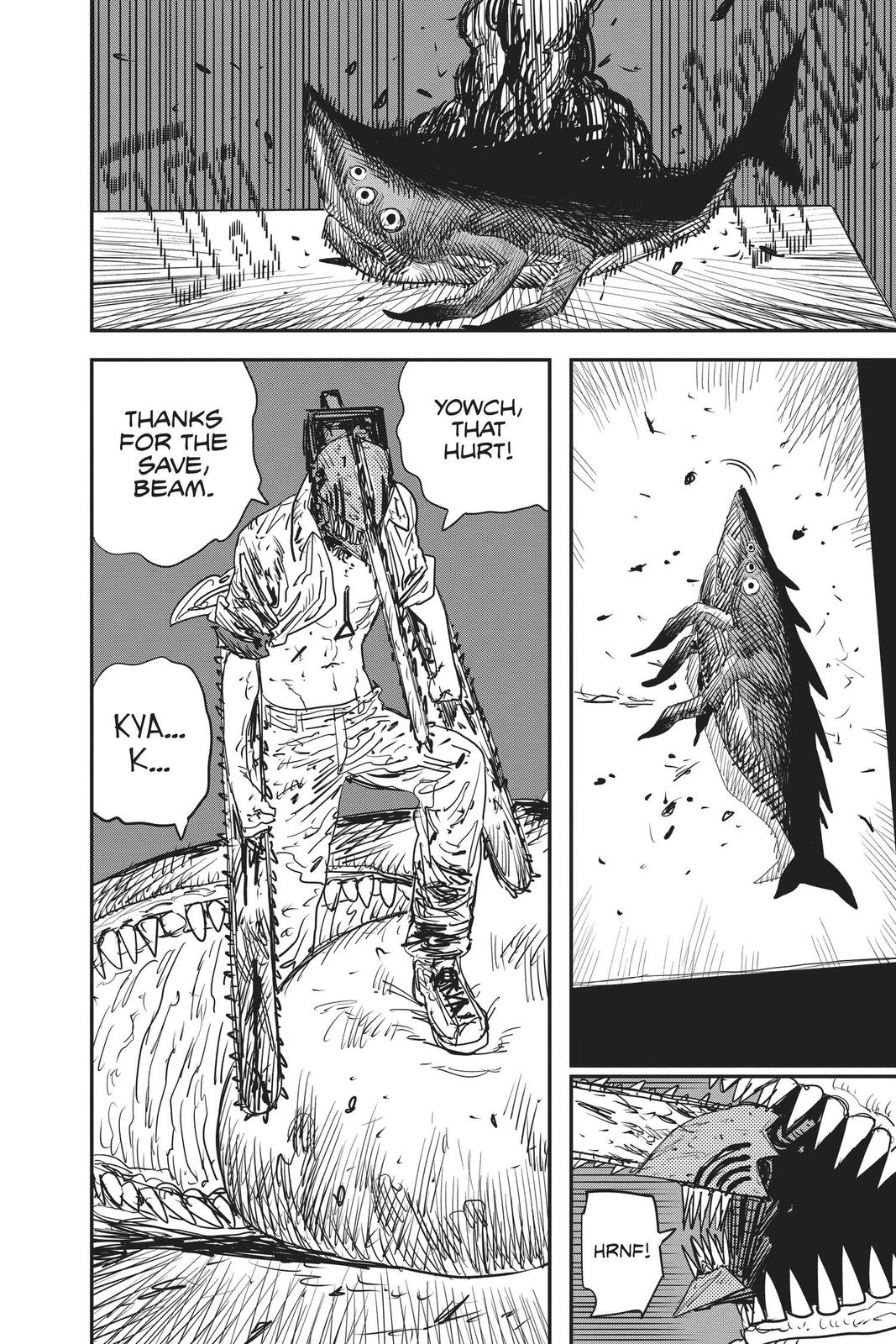 Chainsaw Man Manga Chapter 50 page 16 - Sharknado scene