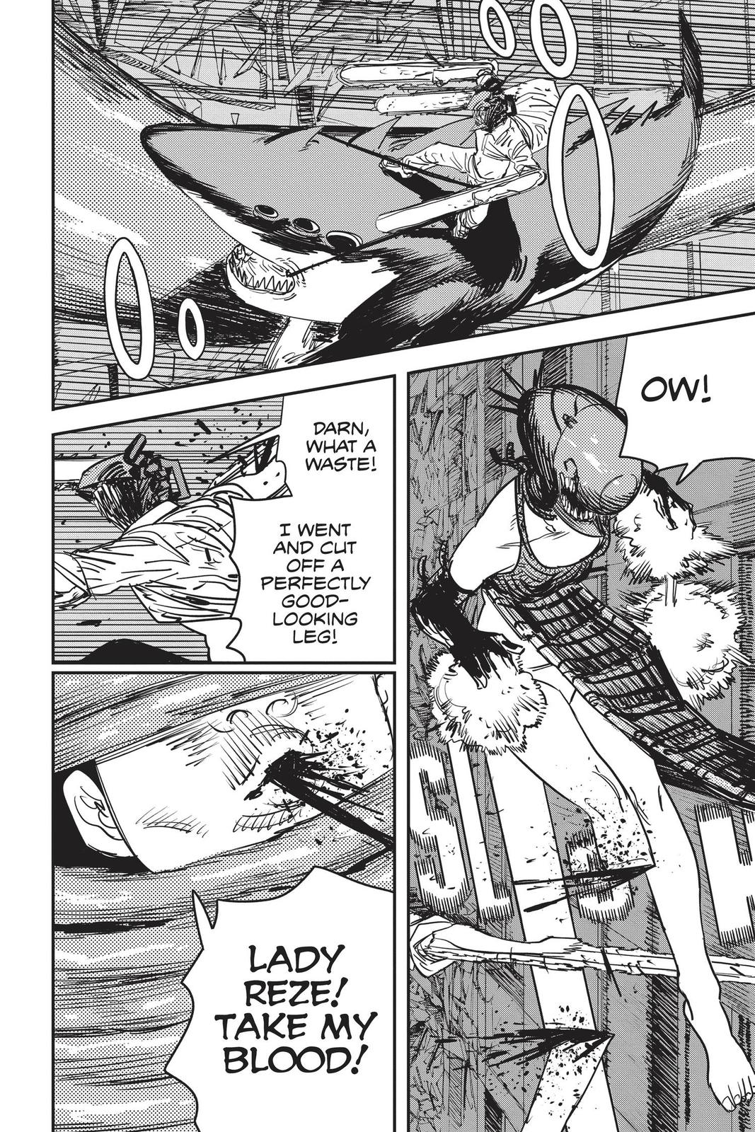 Chainsaw Man Manga Chapter 50 page 3 - Sharknado scene