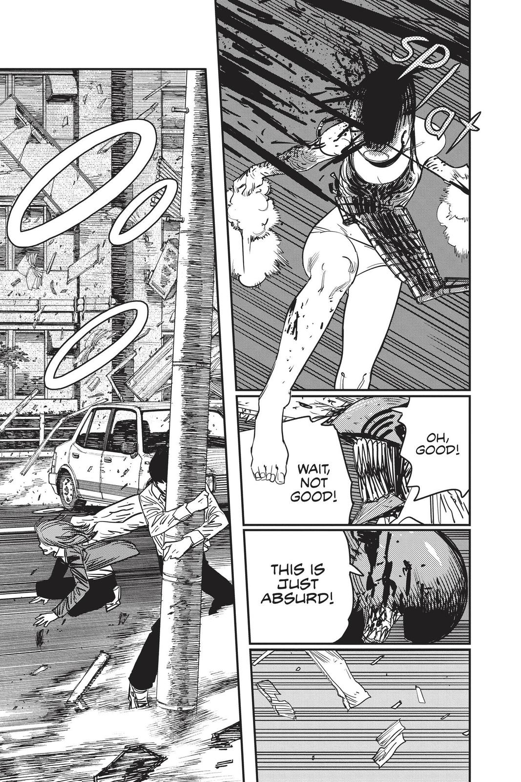 Chainsaw Man Manga Chapter 50 page 4 - Sharknado scene