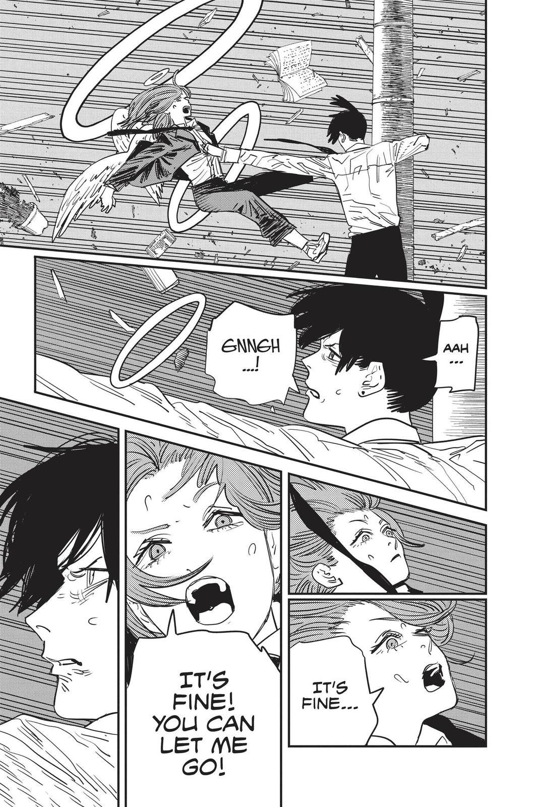 Chainsaw Man Manga Chapter 50 page 6 - Sharknado scene