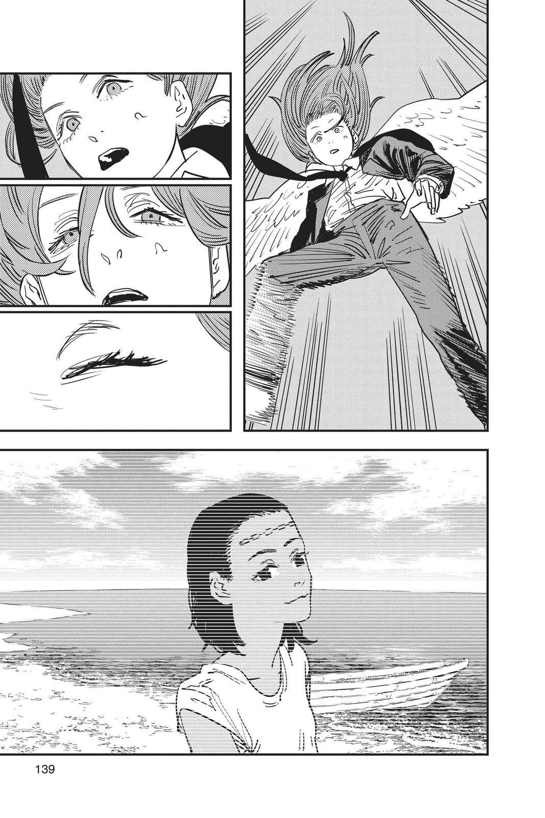 Chainsaw Man Manga Chapter 50 page 8 - Sharknado scene