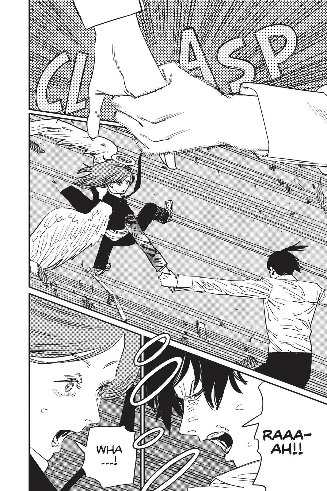 Chainsaw Man Manga Chapter 50 page 9 - Sharknado scene