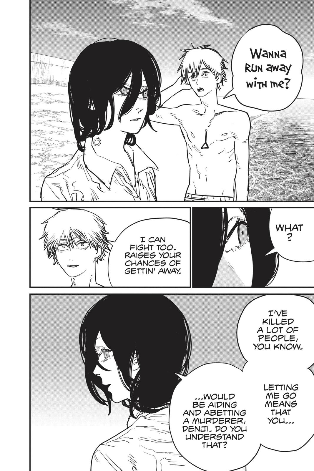 Chainsaw Man Manga Chapter 51 page 14 - Dark Diving scene