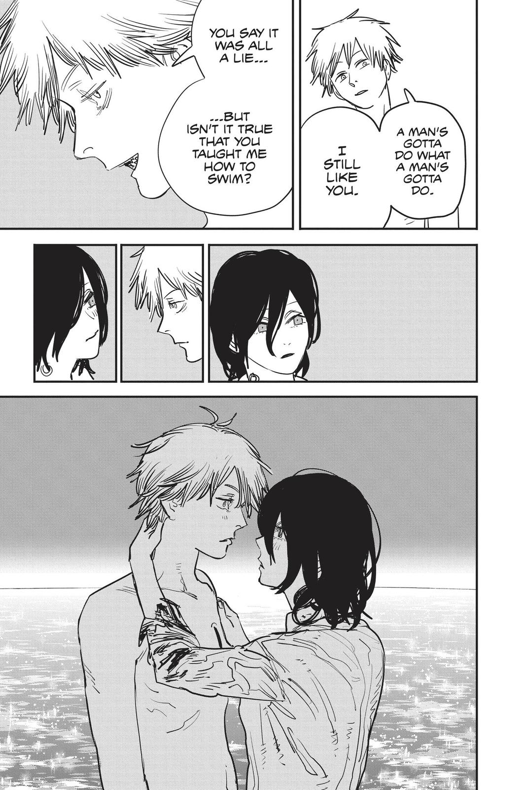 Chainsaw Man Manga Chapter 51 page 15 - Dark Diving scene