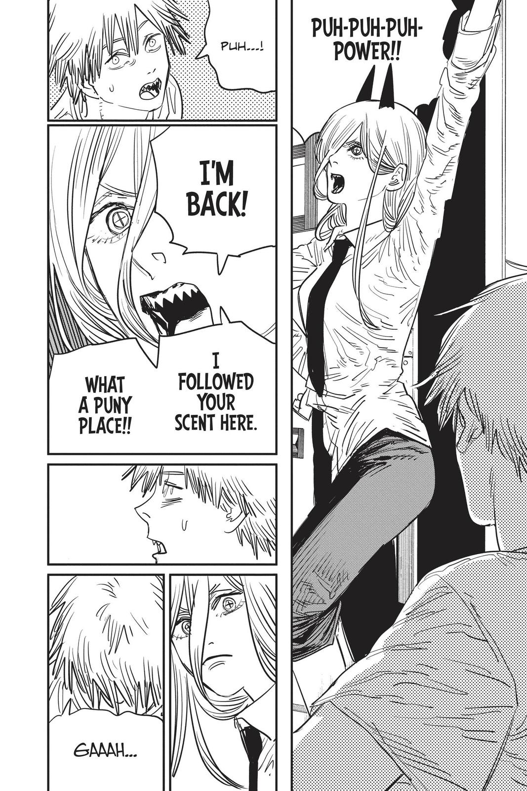 Chainsaw Man Manga Chapter 52 page 18 - Lost Love, Flower, Chainsaw scene