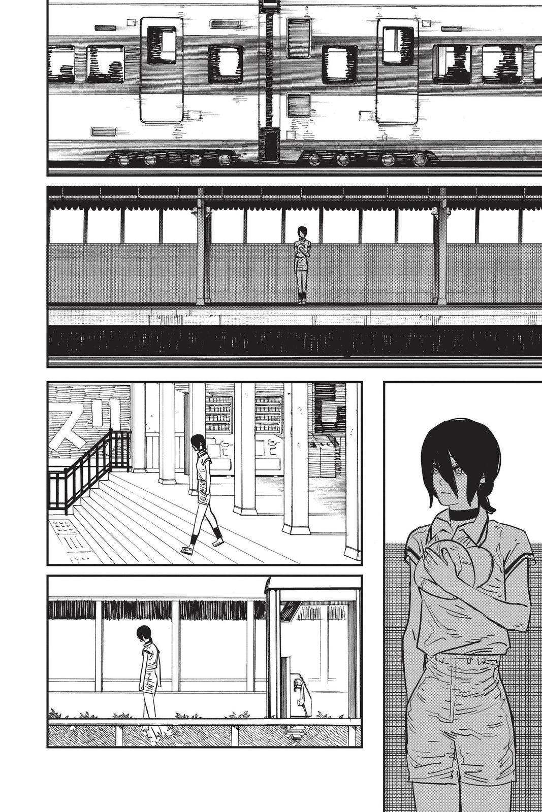 Chainsaw Man Manga Chapter 52 page 4 - Lost Love, Flower, Chainsaw scene