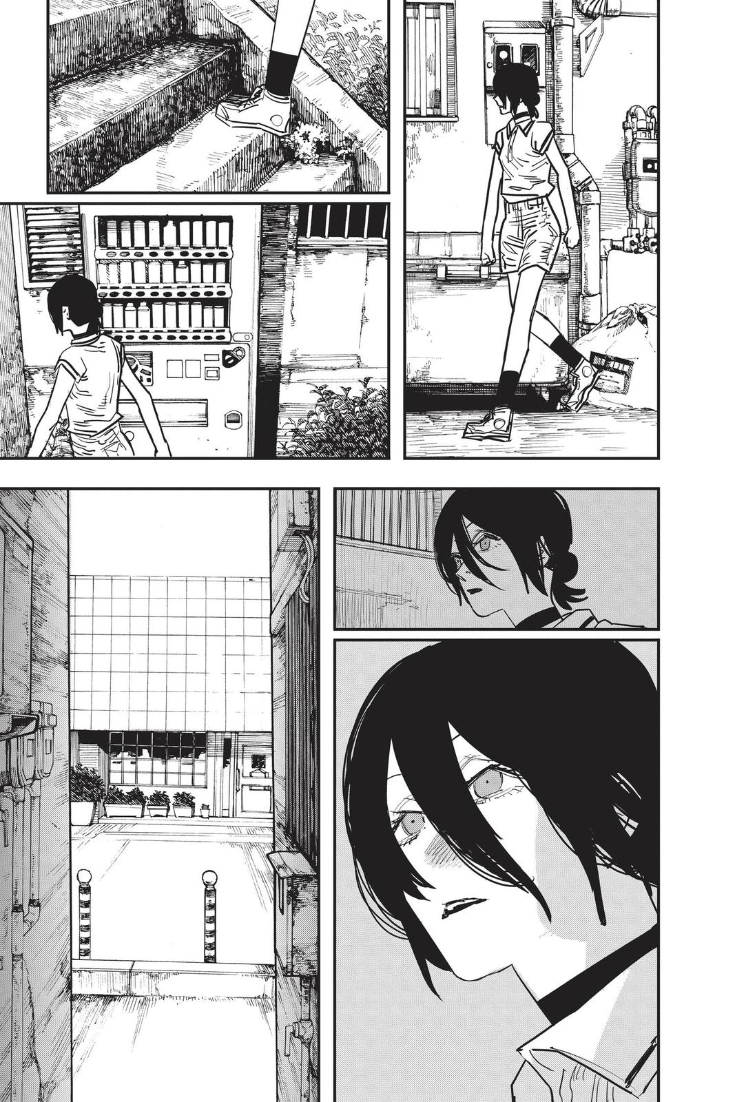 Chainsaw Man Manga Chapter 52 page 5 - Lost Love, Flower, Chainsaw scene