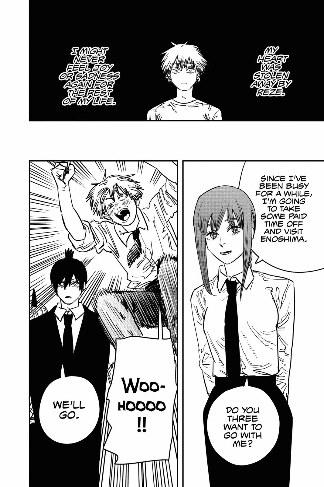 Chainsaw Man Manga Chapter 53 page 11 - In a Dream scene