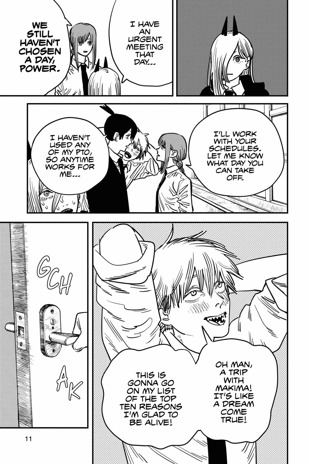 Chainsaw Man Manga Chapter 53 page 12 - In a Dream scene