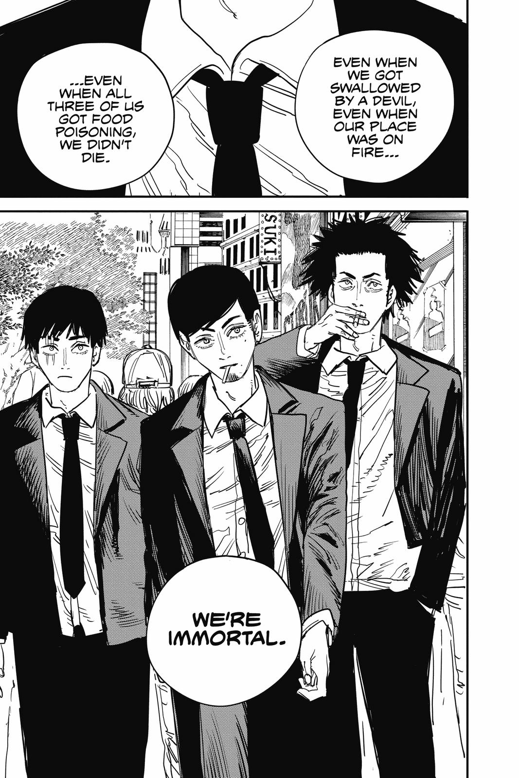 Chainsaw Man Manga Chapter 53 page 28 - In a Dream scene