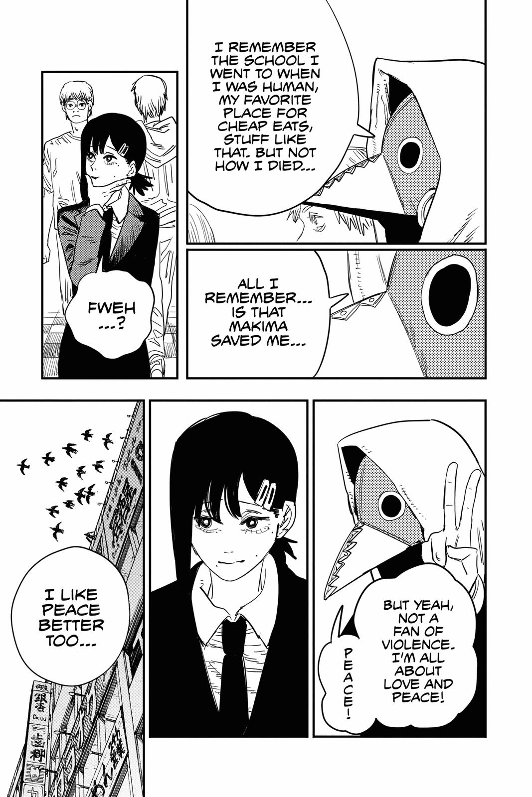 Chainsaw Man Manga Chapter 56 page 13 - A Curse and A First scene