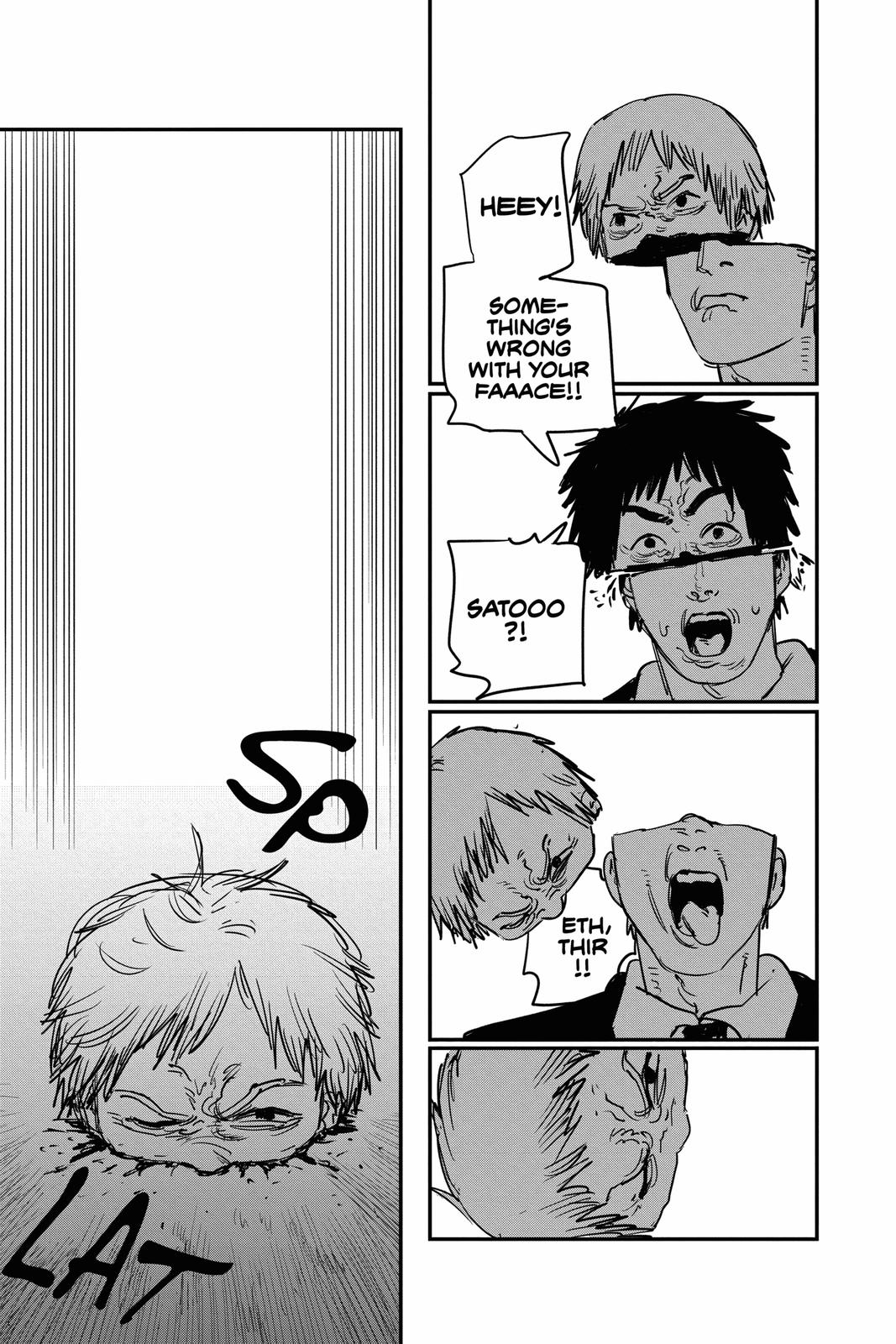 Chainsaw Man Manga Chapter 60 page 13 - Quanxi and Fiends' 49-Person Massacre scene