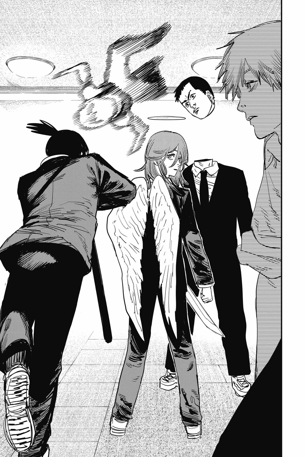 Chainsaw Man Manga Chapter 60 page 18 - Quanxi and Fiends' 49-Person Massacre scene