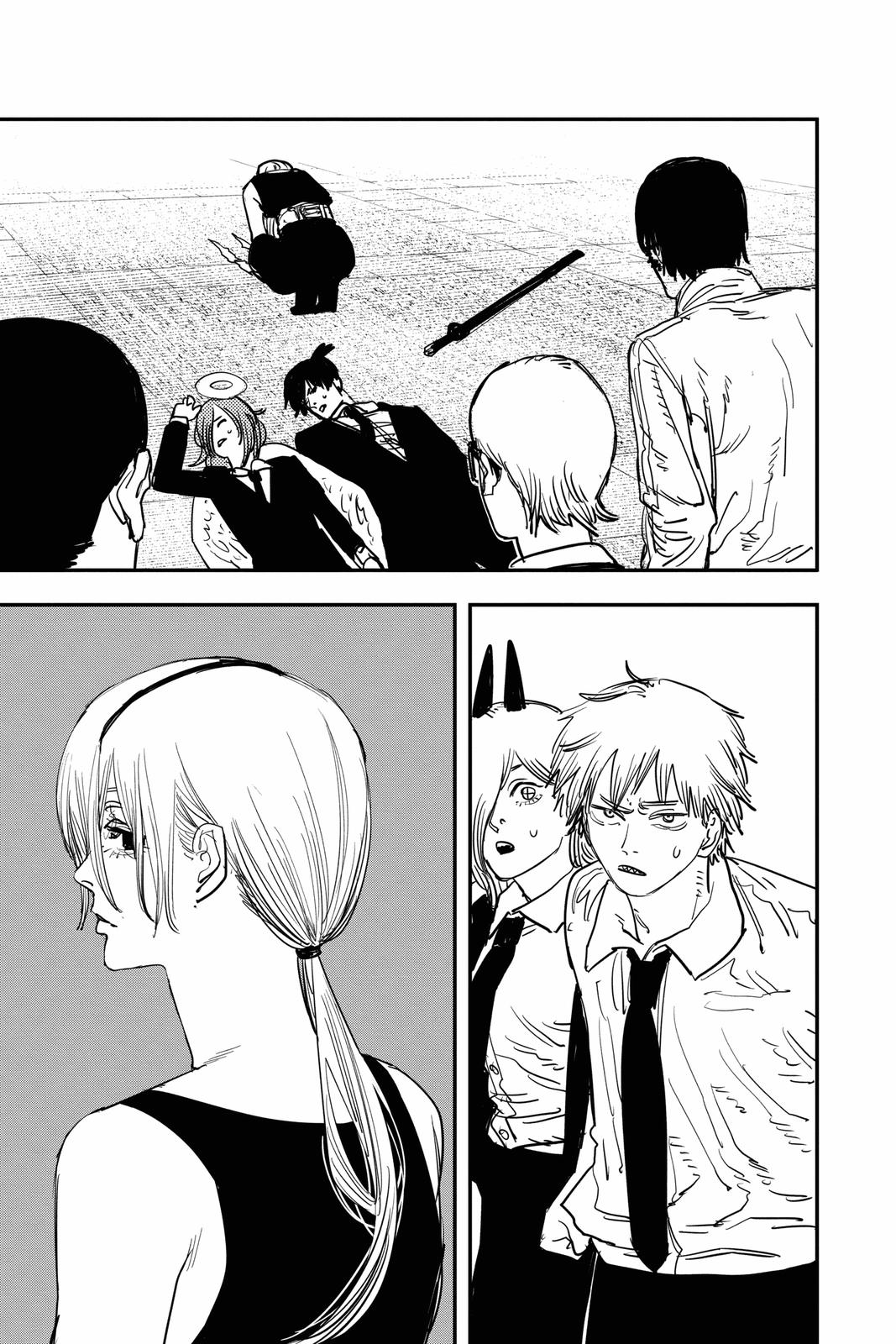 Chainsaw Man Manga Chapter 60 page 20 - Quanxi and Fiends' 49-Person Massacre scene