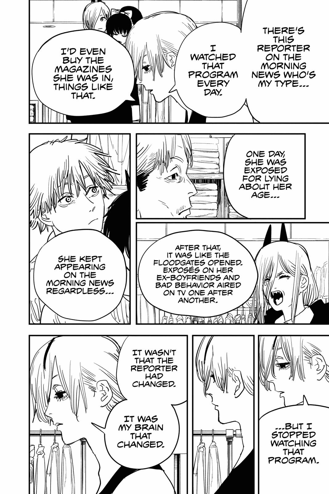 Chainsaw Man Manga Chapter 61 page 18 - News Reporter scene