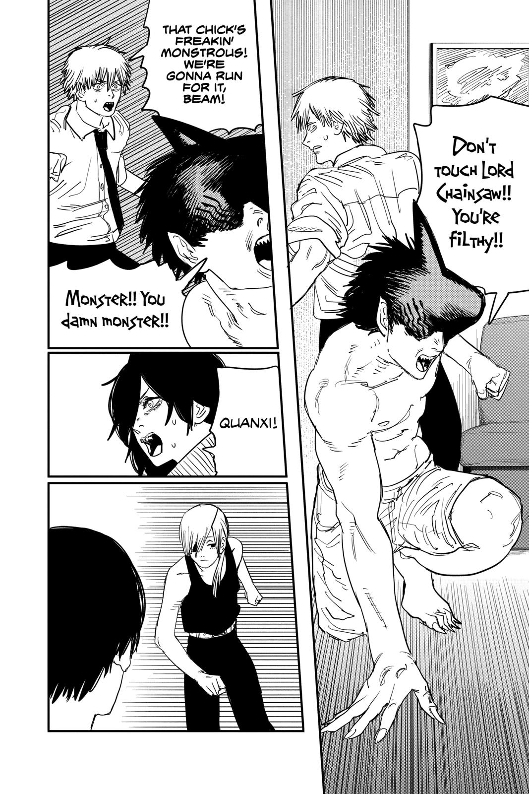 Chainsaw Man Manga Chapter 62 page 17 - Super Mess scene