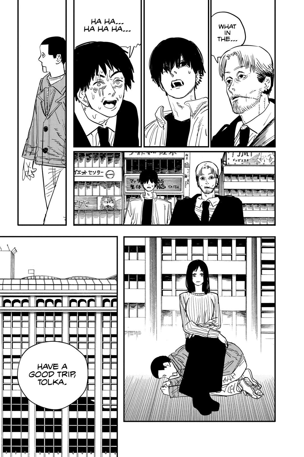 Chainsaw Man Manga Chapter 63 page 15 - Trip to Hell scene