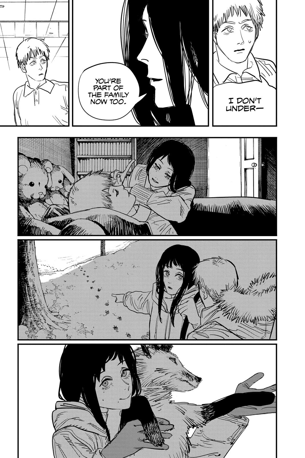 Chainsaw Man Manga Chapter 63 page 3 - Trip to Hell scene