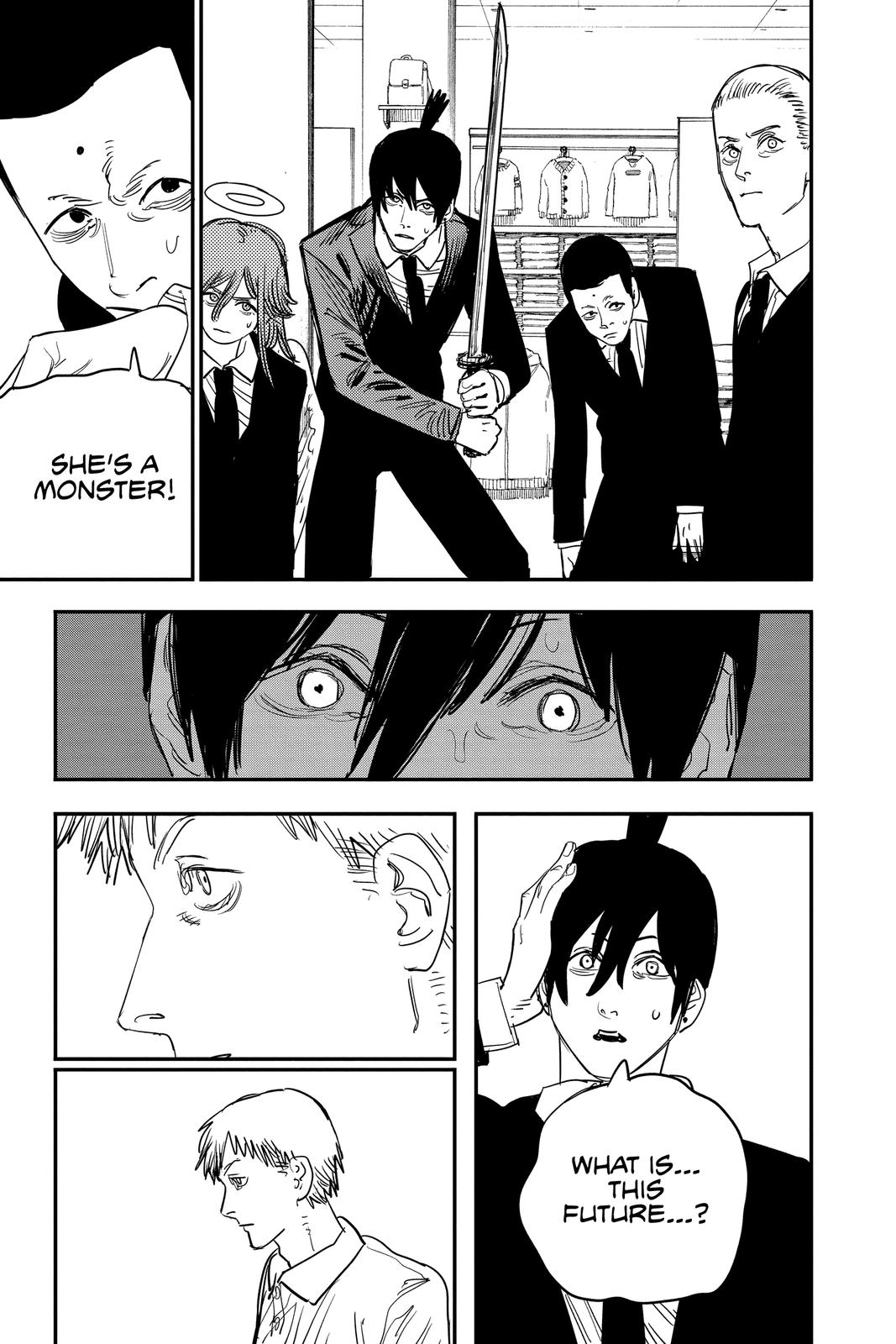 Chainsaw Man Manga Chapter 63 page 9 - Trip to Hell scene