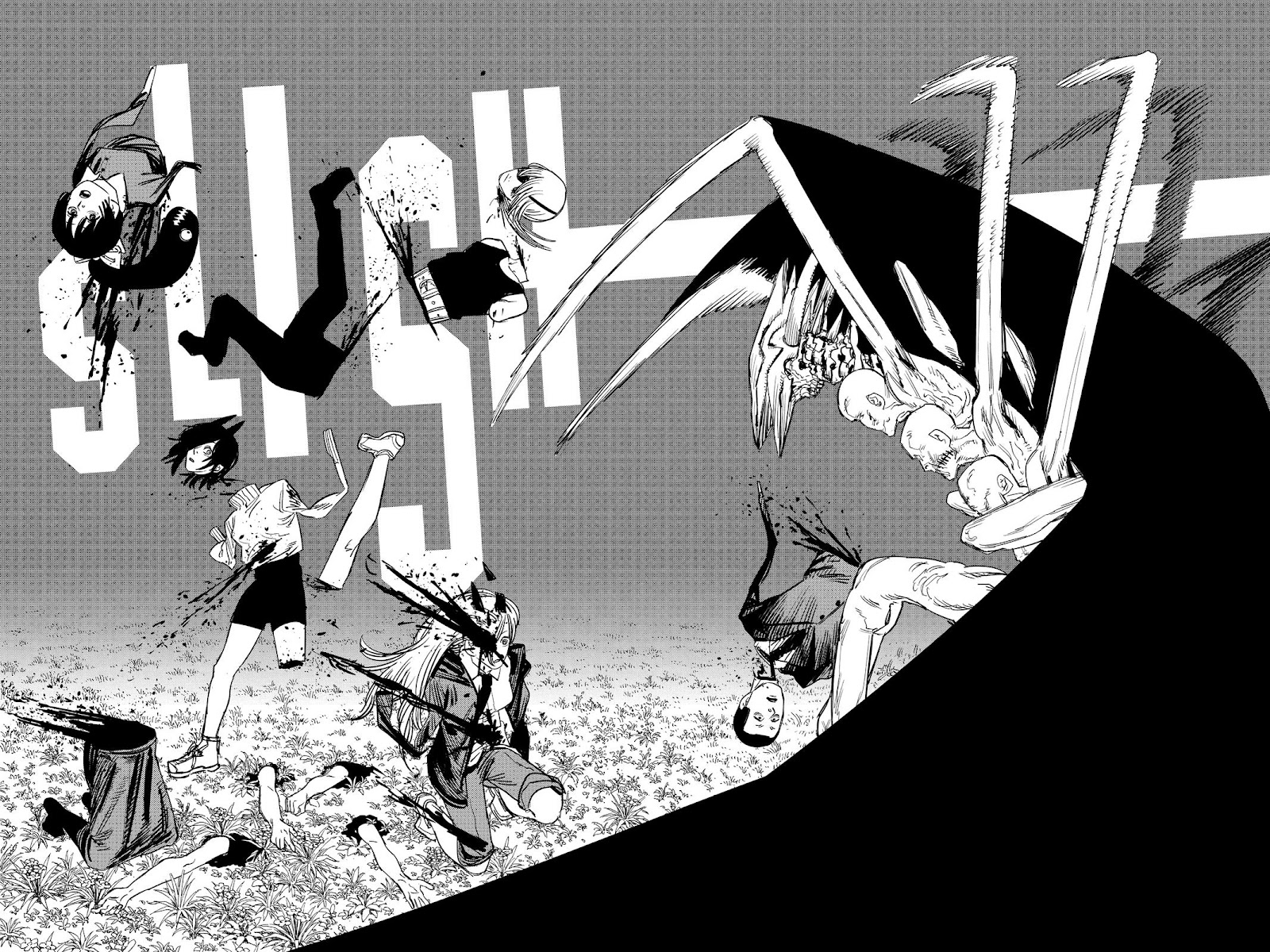 Chainsaw Man Manga Chapter 65 page 8 - The Darkness Devil scene