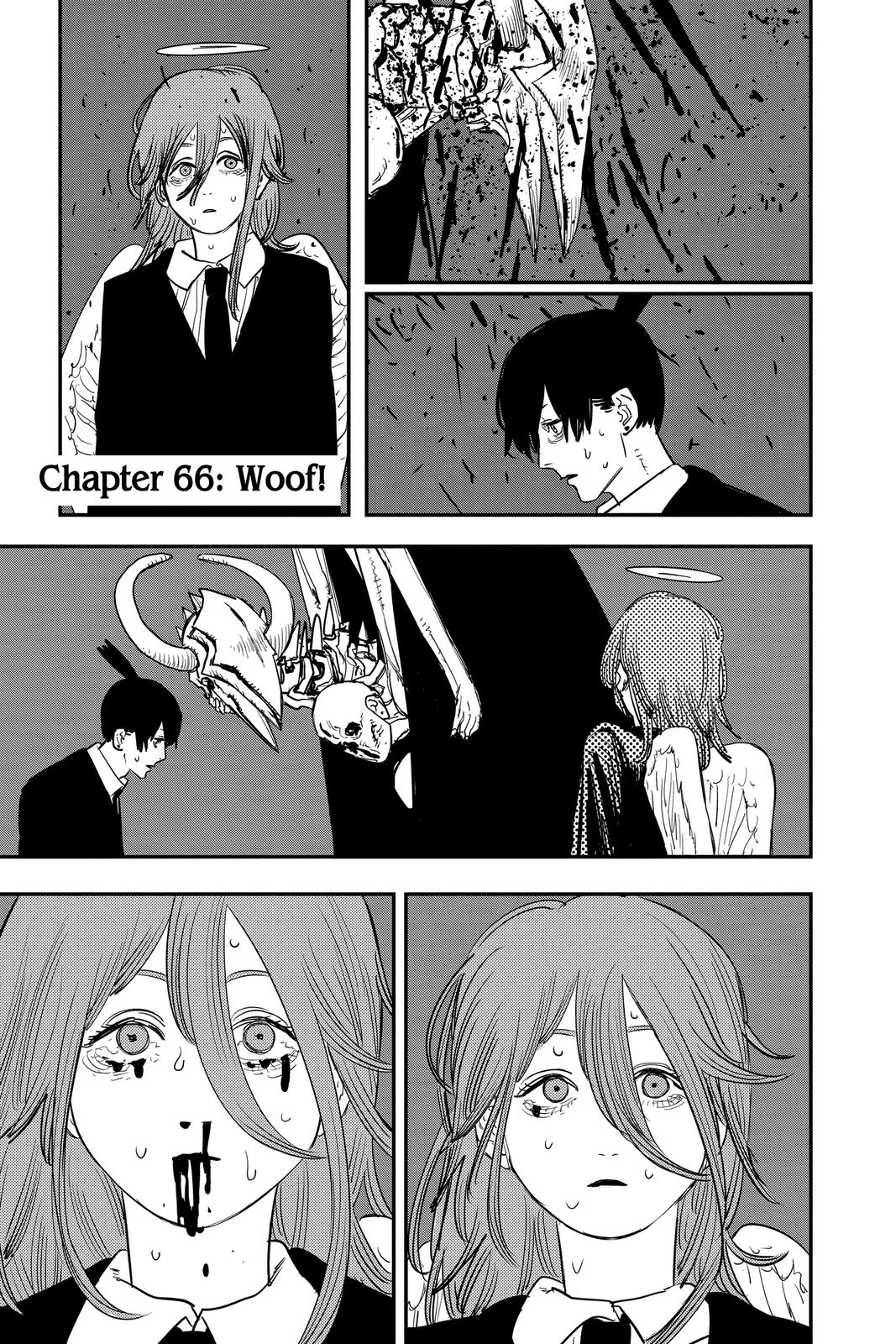 Chainsaw Man Manga Chapter 66 page 1 - Woof! scene