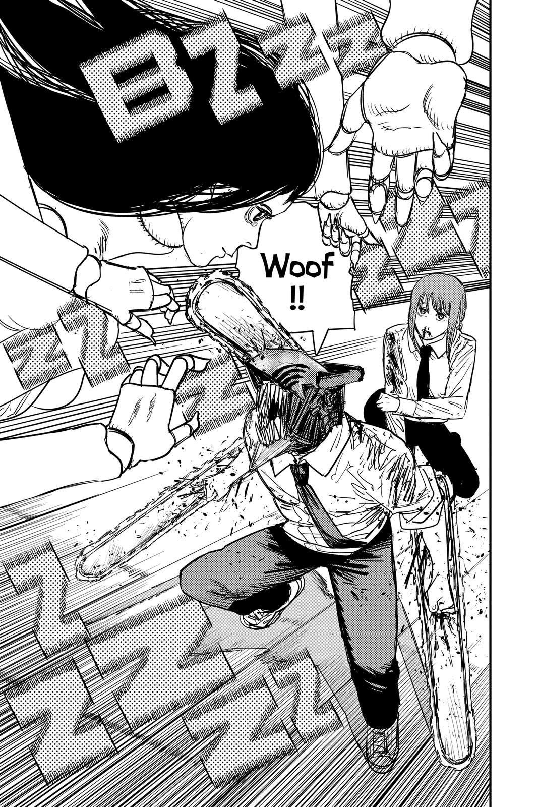 Chainsaw Man Manga Chapter 66 page 19 - Woof! scene