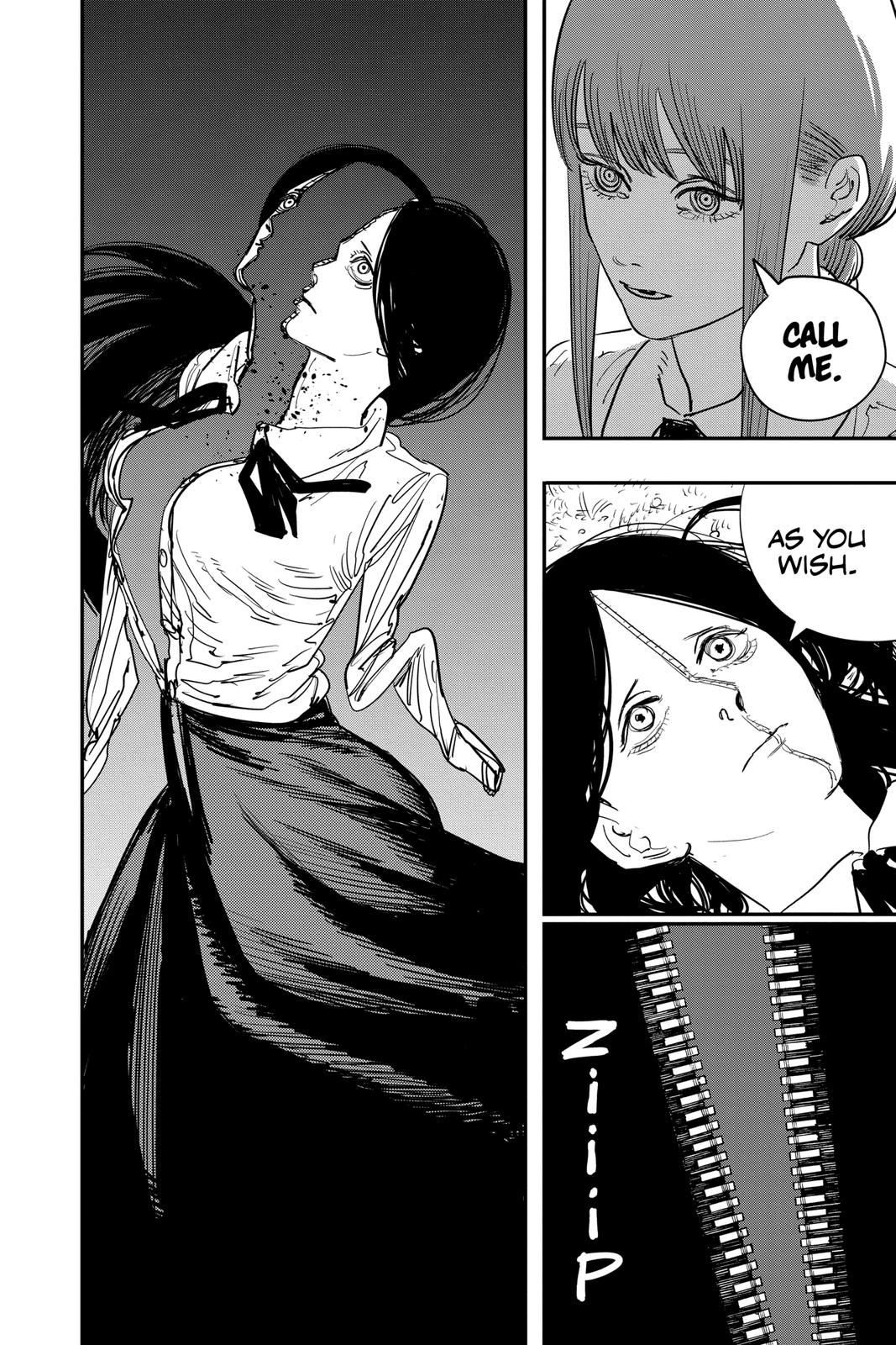 Chainsaw Man Manga Chapter 66 page 6 - Woof! scene