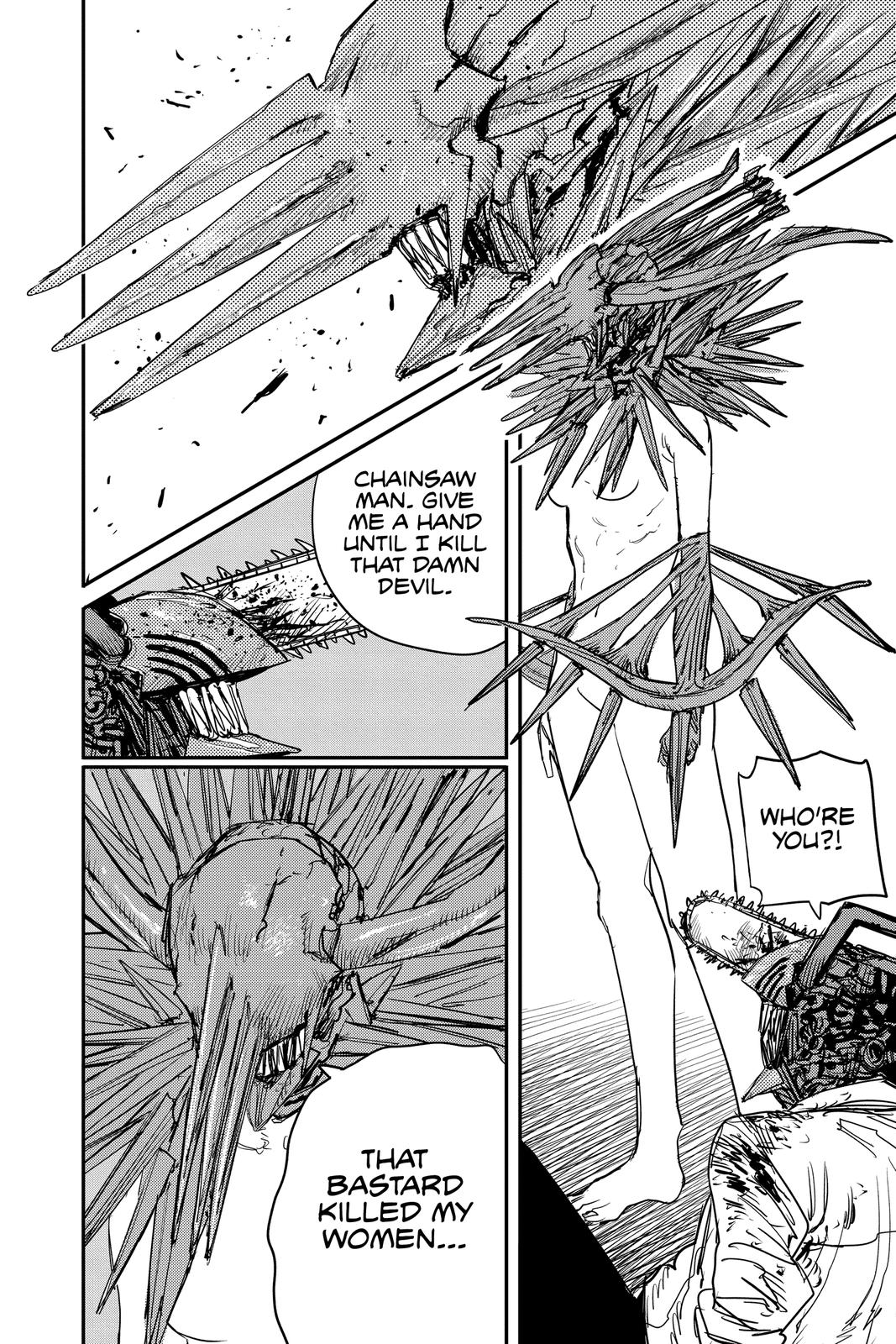 Chainsaw Man Manga Chapter 67 page 13 - The First Devil Hunter scene