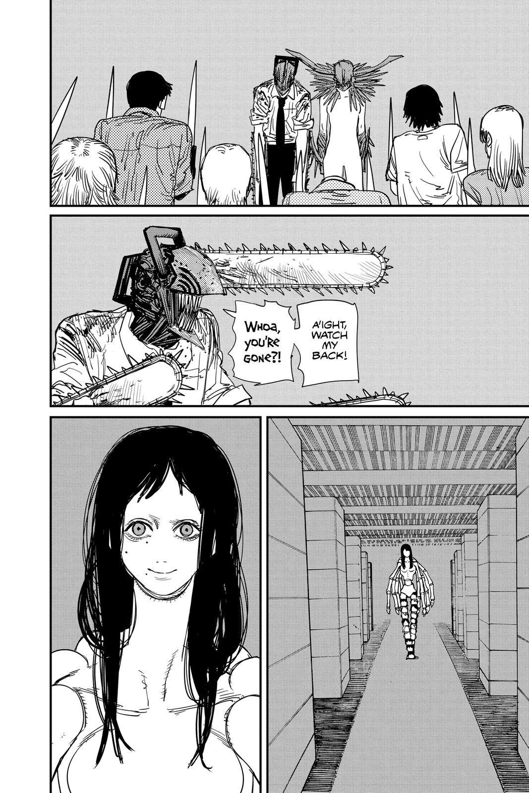 Chainsaw Man Manga Chapter 67 page 15 - The First Devil Hunter scene