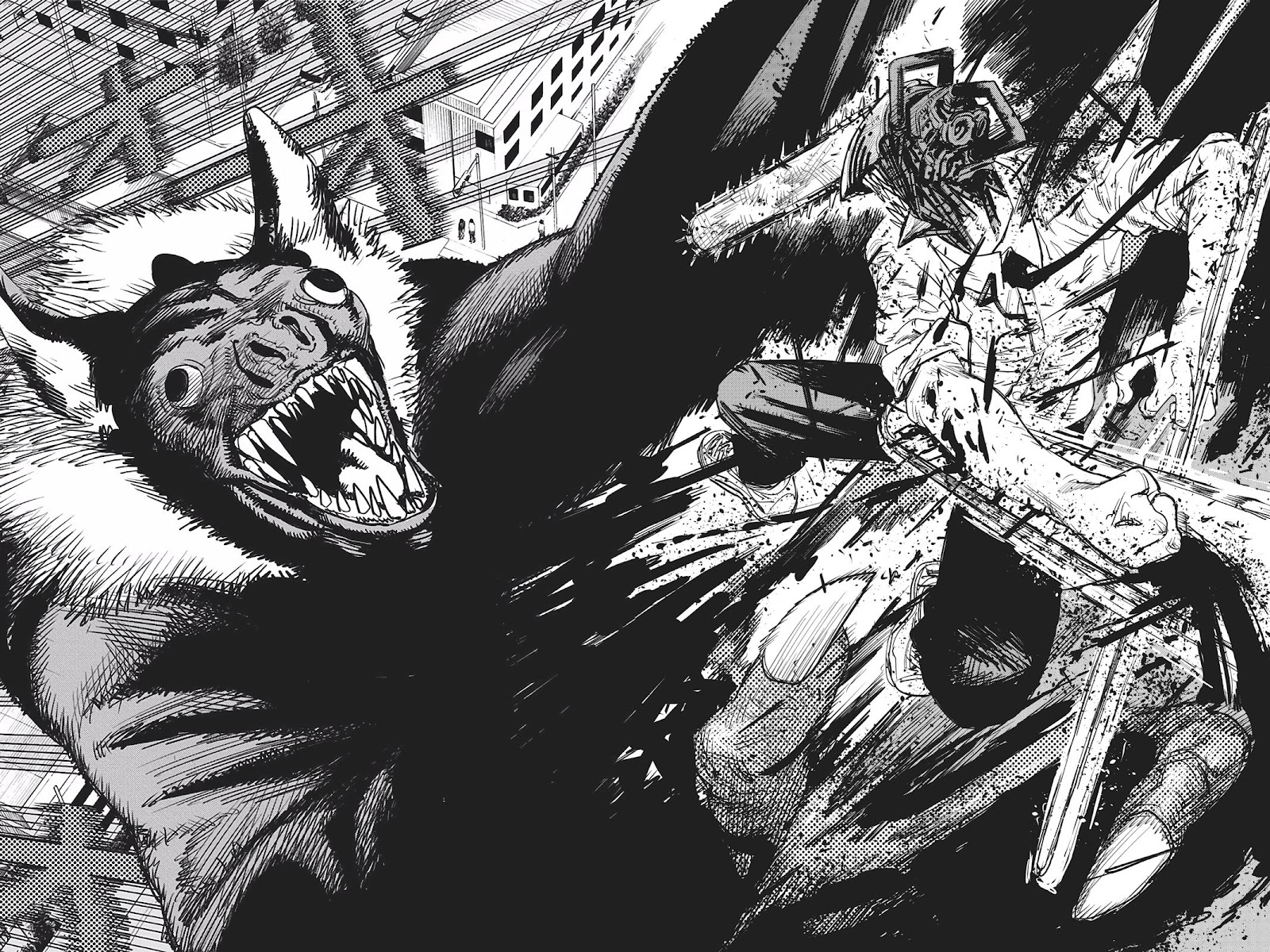 Chainsaw Man Manga Chapter 7 page 18 - Meowy's Whereabouts scene