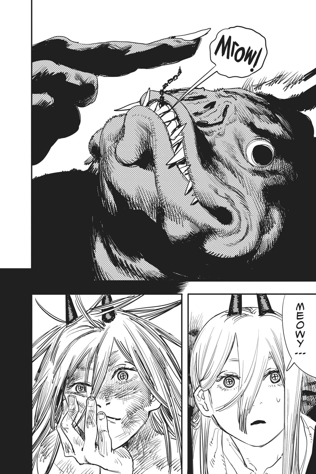 Chainsaw Man Manga Chapter 7 page 4 - Meowy's Whereabouts scene