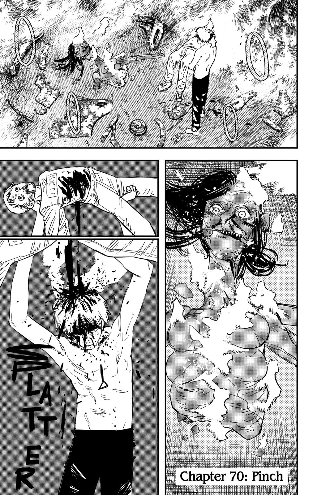 Chainsaw Man Manga Chapter 70 page 1 - Pinch scene