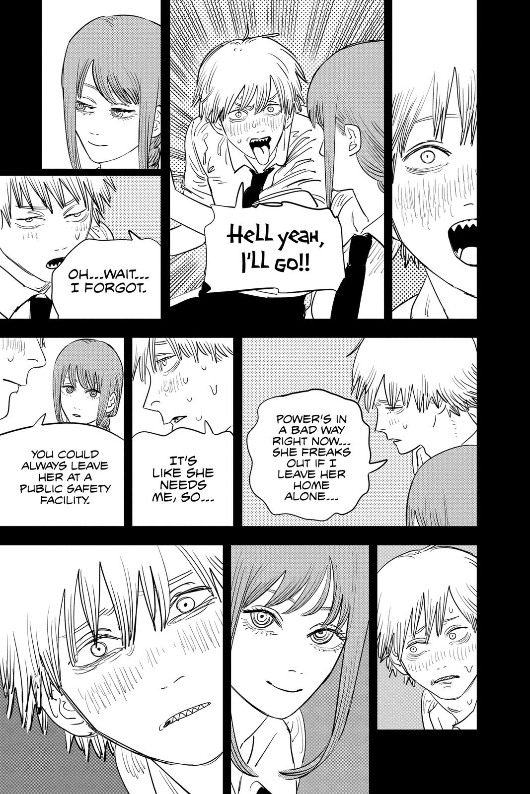 Chainsaw Man Manga Chapter 71 page 16 - Bath scene