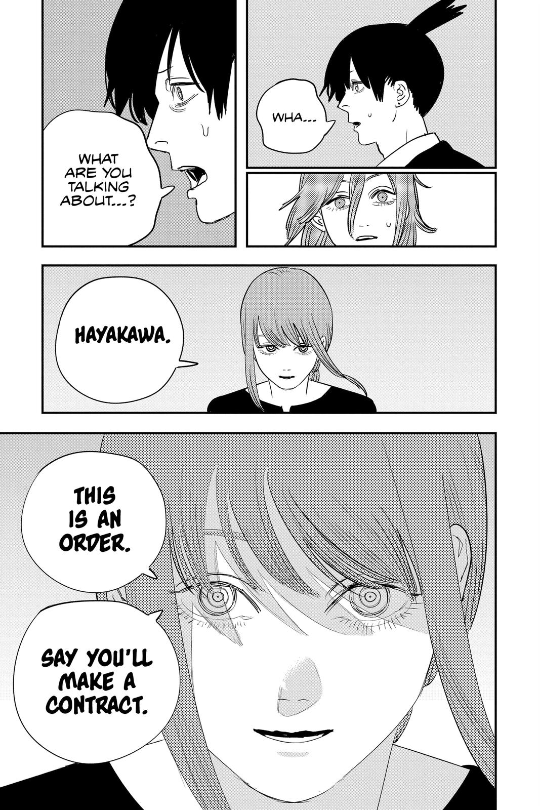 Chainsaw Man Manga Chapter 74 page 13 - What the Waves Say scene