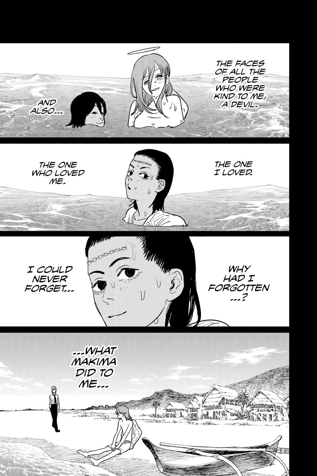 Chainsaw Man Manga Chapter 74 page 15 - What the Waves Say scene
