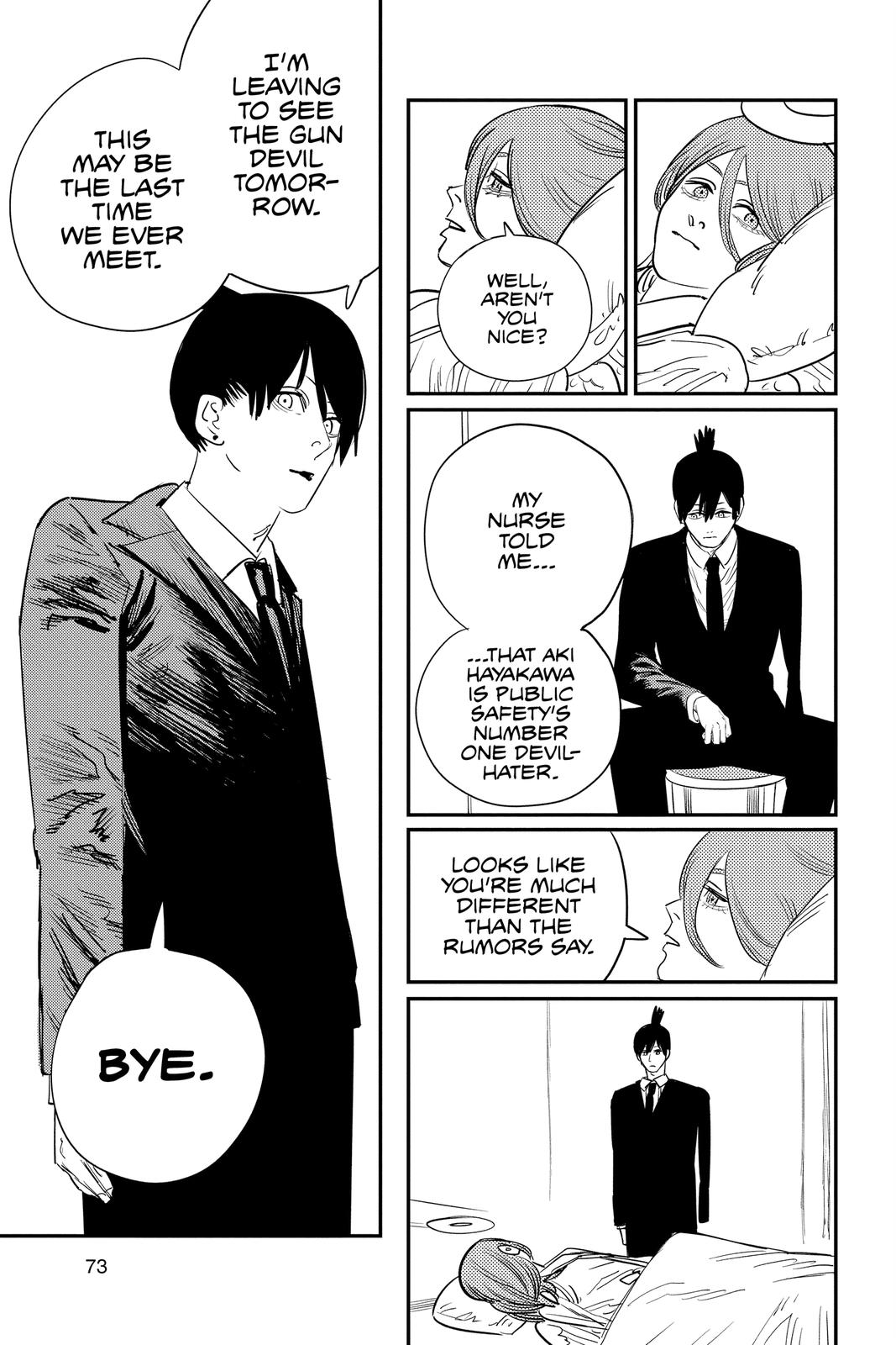 Chainsaw Man Manga Chapter 74 page 3 - What the Waves Say scene