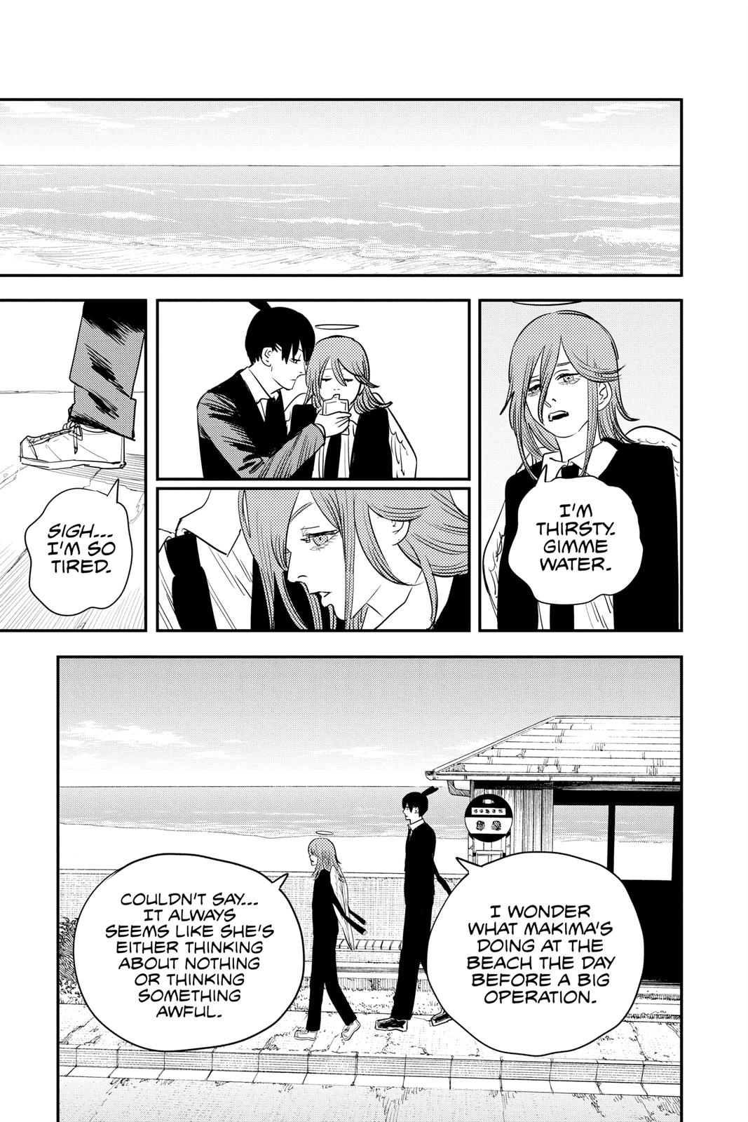 Chainsaw Man Manga Chapter 74 page 5 - What the Waves Say scene