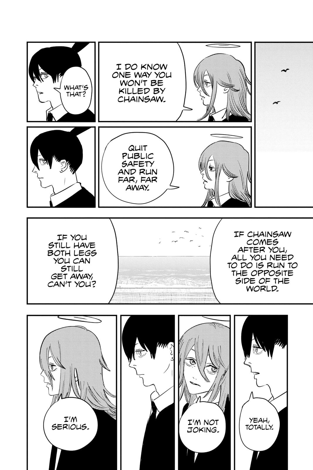 Chainsaw Man Manga Chapter 74 page 6 - What the Waves Say scene