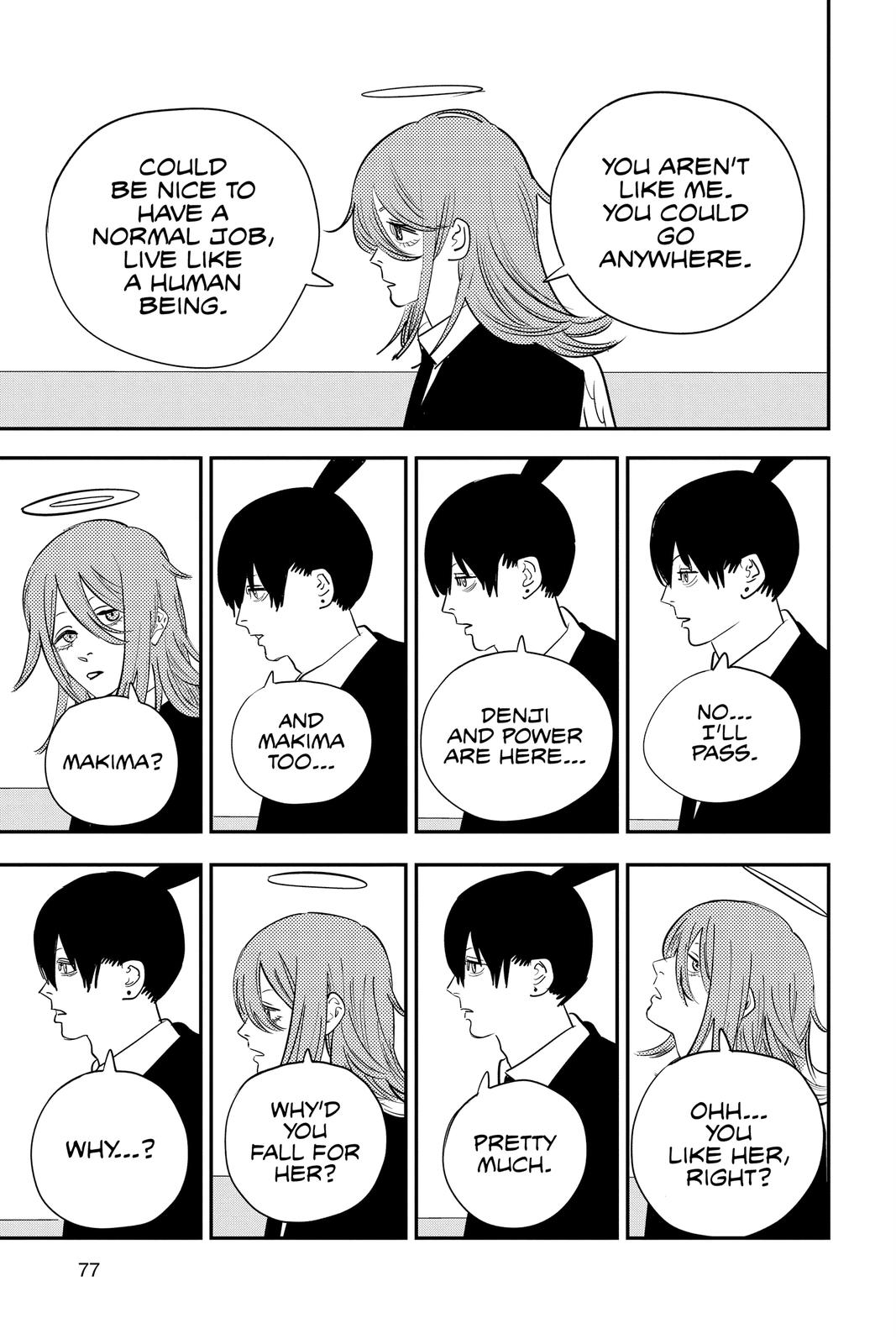 Chainsaw Man Manga Chapter 74 page 7 - What the Waves Say scene