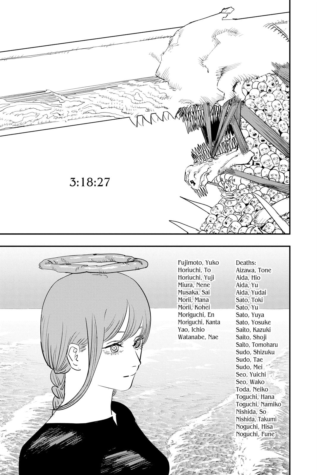 Chainsaw Man Manga Chapter 76 page 10 - Don't Open It scene