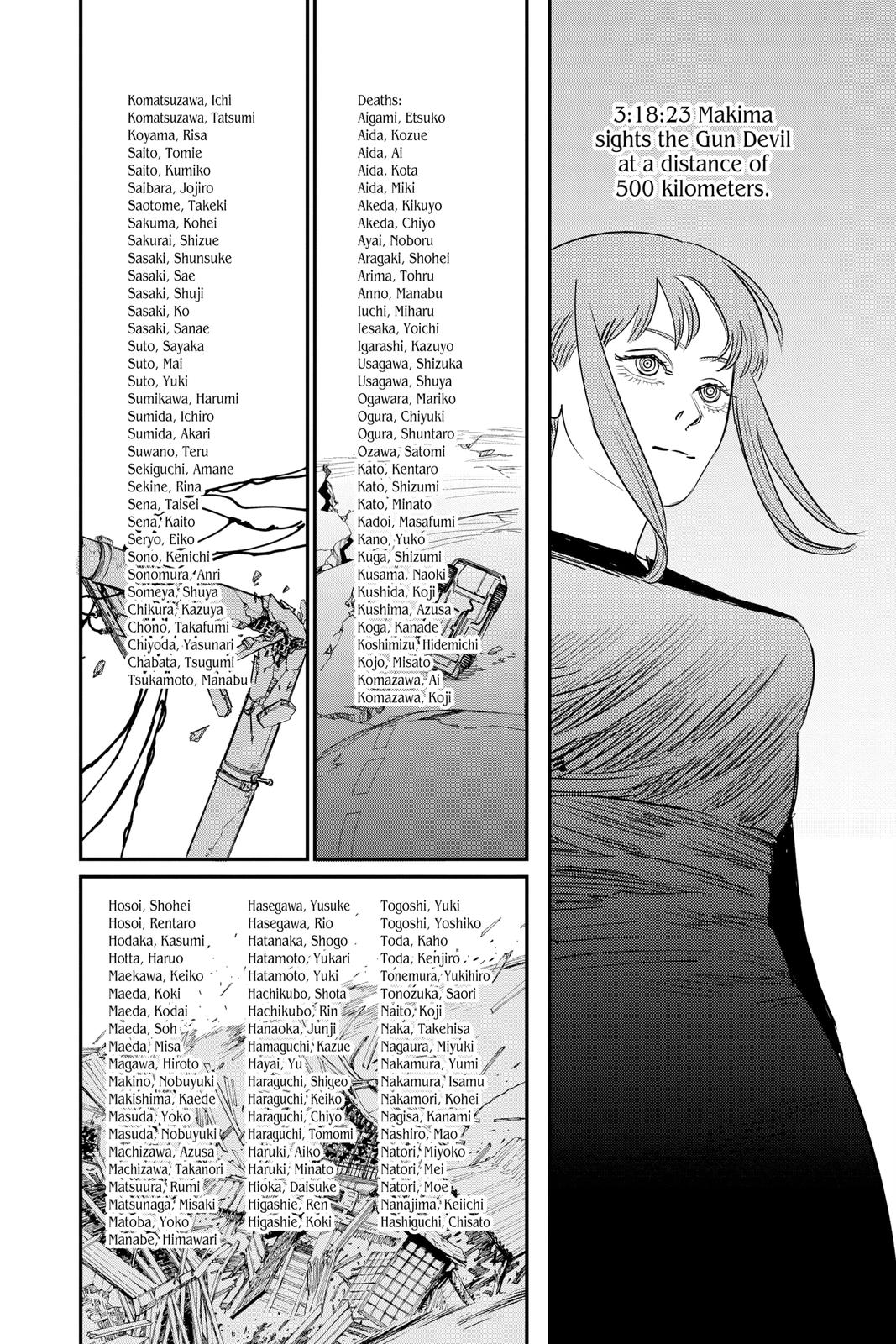 Chainsaw Man Manga Chapter 76 page 3 - Don't Open It scene