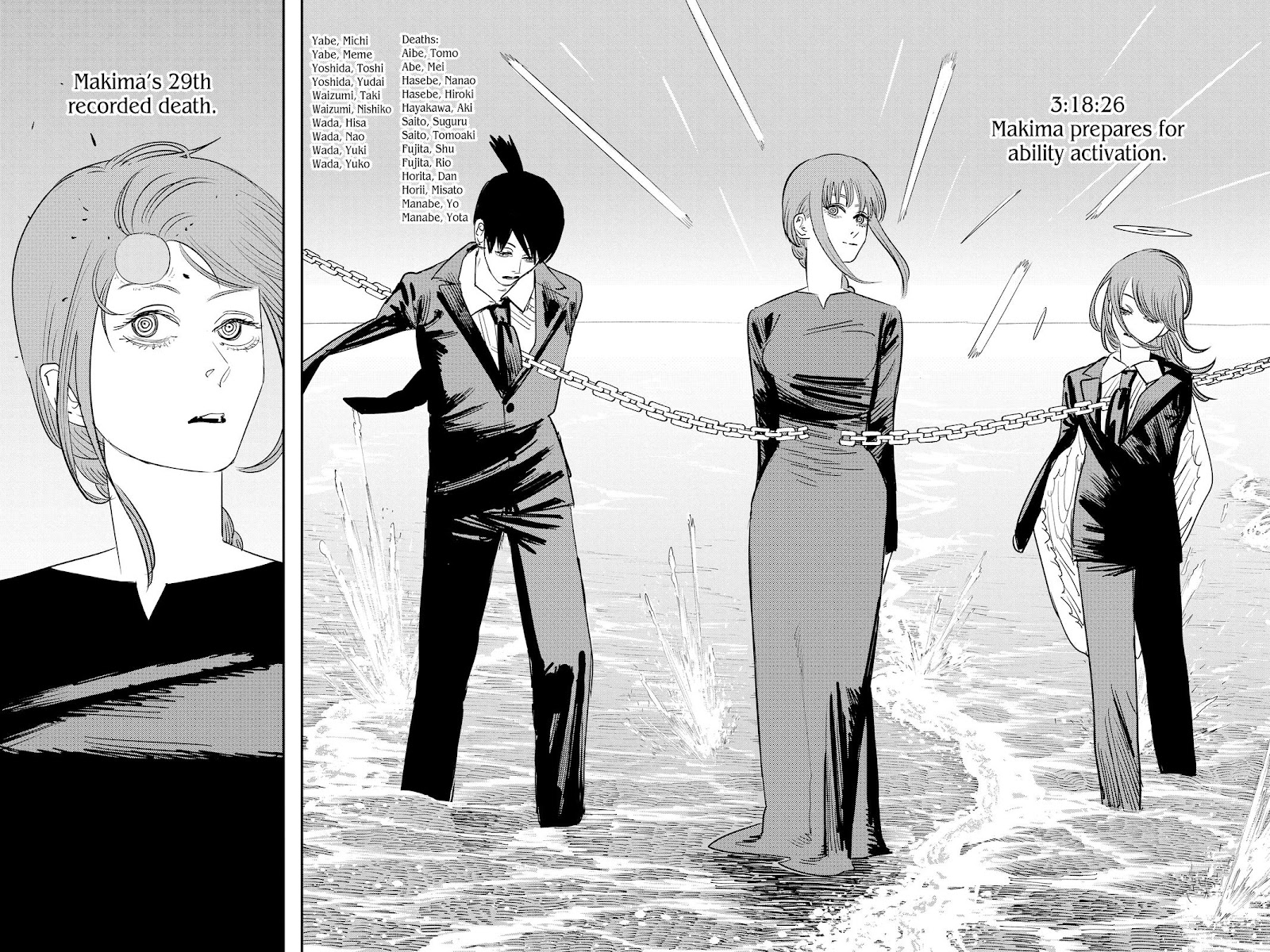 Chainsaw Man Manga Chapter 76 page 8 - Don't Open It scene