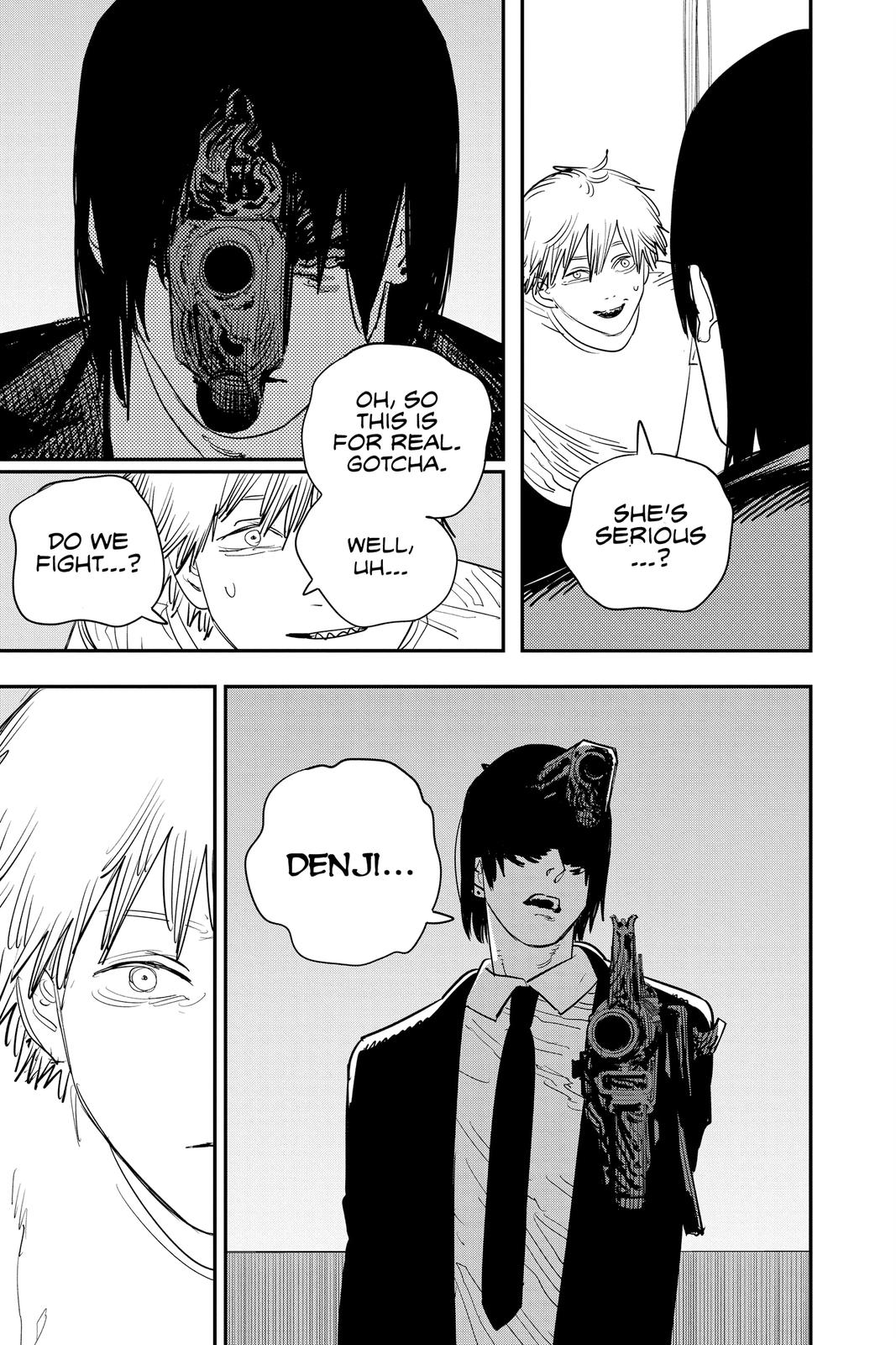 Chainsaw Man Manga Chapter 77 page 11 - Ring Ring Ring scene